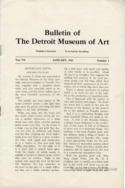 Bulletin - Bulletin of the Detroit Museum of Art, Vol. VII, No. 1