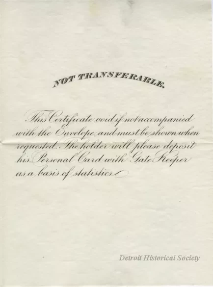 Certificate, Attendance