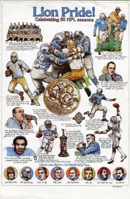 Print - Lion Pride! Celebrating 50 NFL Seasons