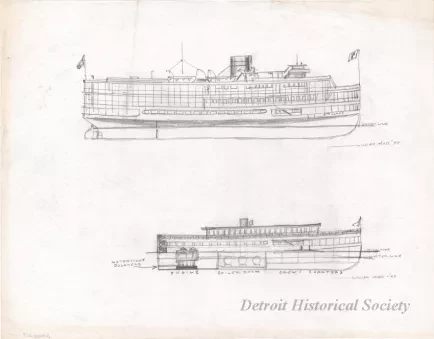 Drawing - SS Ste. Claire