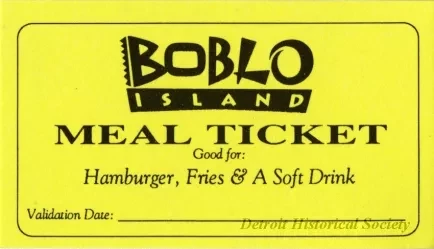 Ticket, Meal - Meal ticket