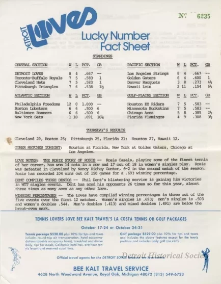 Program - World Team Tennis