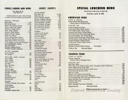 Menu - Victor Lim's menu