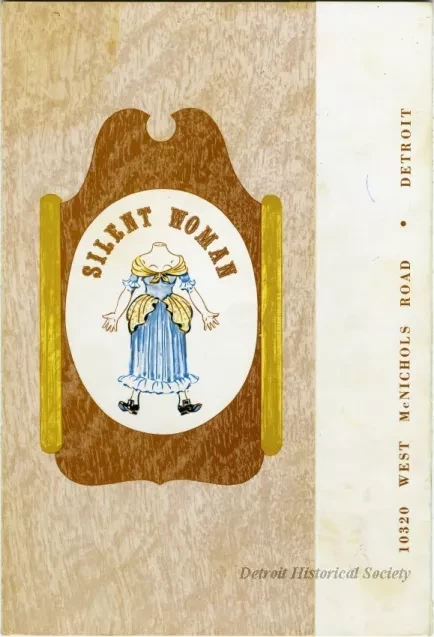 Menu - Silent Woman menu