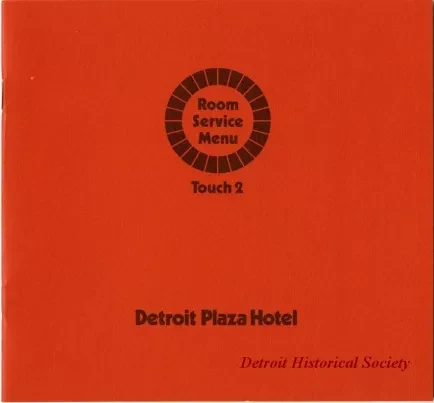 Menu - Hotel Services Directory & Room Service Menu, Detroit Plaza Hotel