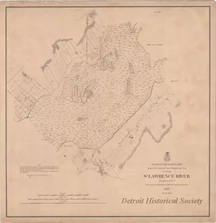 Chart, Navigational - St. Lawrence River, Detail Sheet No. 7