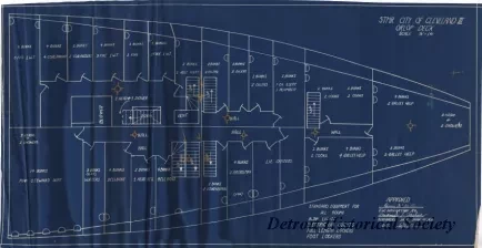 Blueprint - Stmr. City of Cleveland III,
Orlop Deck