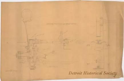 Drawing, Technical - Cyclecar Front Hub and Brake System