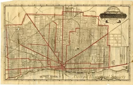 Map - Handy Pocket Map of the City of Detroit Michigan