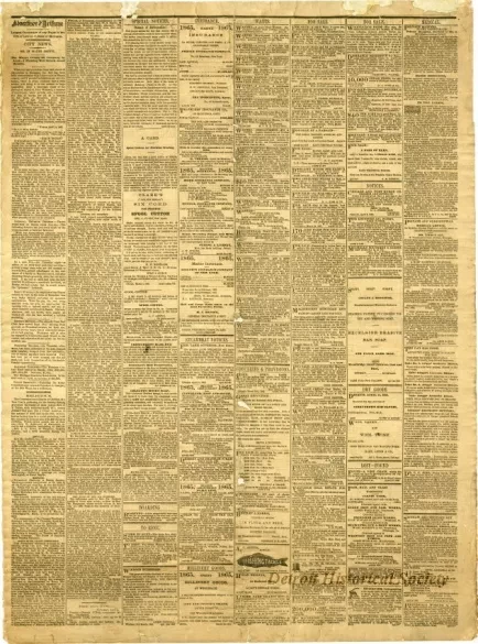 Newspaper - Detroit Advertiser and Tribune