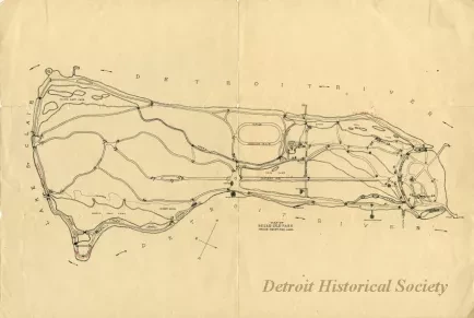 Map - Map of Belle Isle Park
