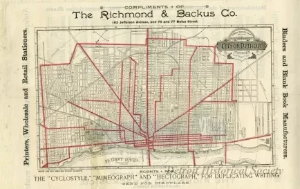 Map - Handy Pocket Map of the City of Detroit Michigan