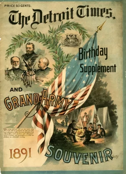 Supplement, Newspaper - The Detroit Times Birthday Supplement and Grand Army Souvenir