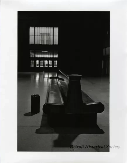 Print, Photographic - Michigan Central Train Depot, Bench