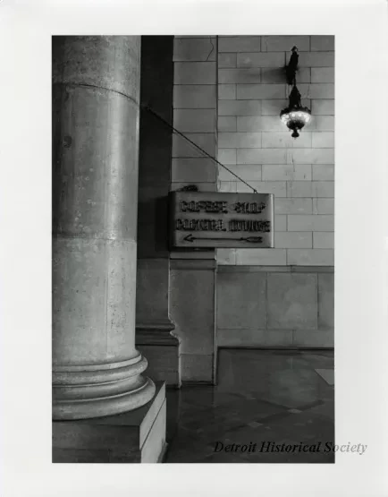 Print, Photographic - Michigan Central Train Depot, "Coffee Shop, Cocktail Lounge"