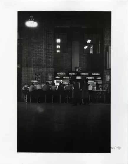Print, Photographic - Michigan Central Train Depot, Lunch Counter