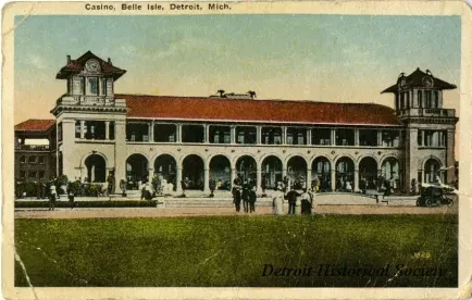 Postcard - Casino, Belle Isle, Detroit, Mich.