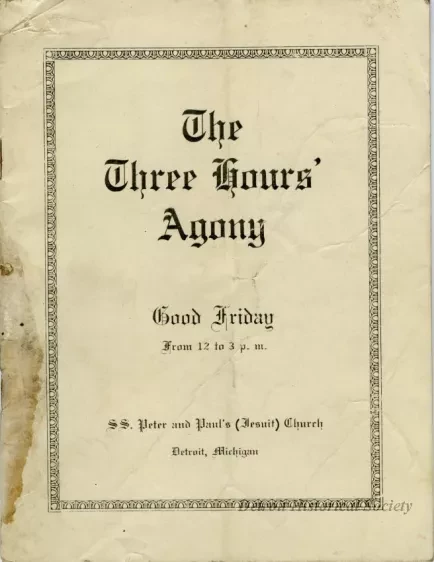 Booklet - The Three Hours' Agony