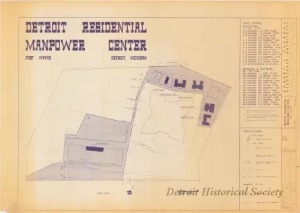 Blueprint - Detroit Residential Manpower Center
Fort Wayne, Detroit, Michigan