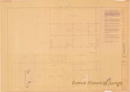 Blueprint - Detroit Residential Manpower Center
Fort Wayne, Detroit, Michigan