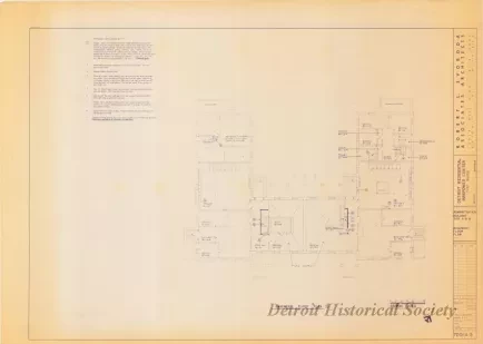 Blueprint - Detroit Residential Manpower Center
Fort Wayne, Detroit, Michigan