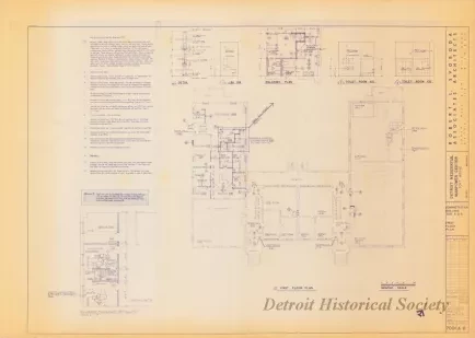 Blueprint - Detroit Residential Manpower Center
Fort Wayne, Detroit, Michigan