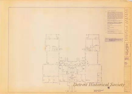 Blueprint - Detroit Residential Manpower Center
Fort Wayne, Detroit, Michigan