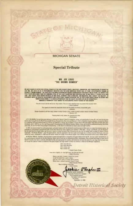 Certificate, Commemorative