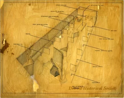Plan, Floor - Hall of Industry Exhibit Plan