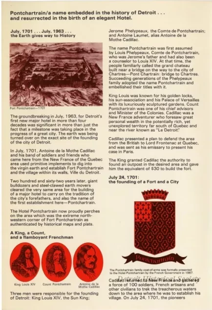 Pamphlet - Pontchartrain: a Name with historical Significance