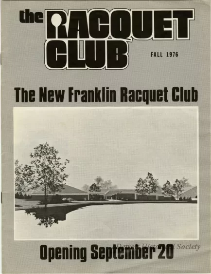 Newsletter - The Racquet Club, Fall 1976