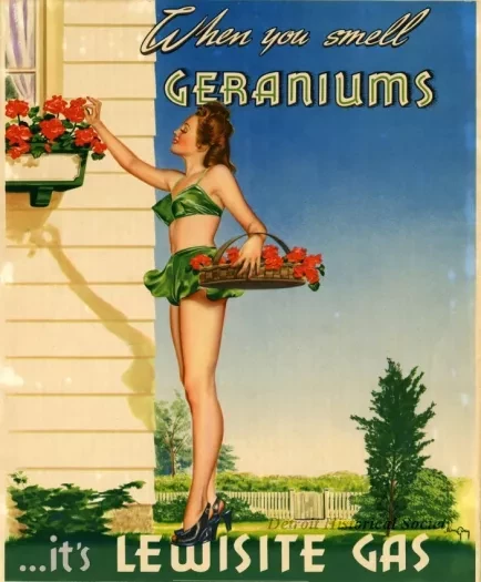 Poster - When you smell Geraniums ...it's Lewisite Gas