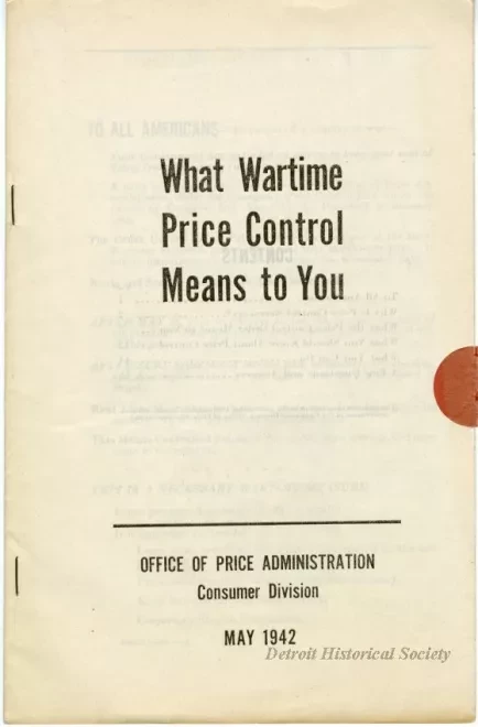 Booklet - What Wartime Price Control Means to You