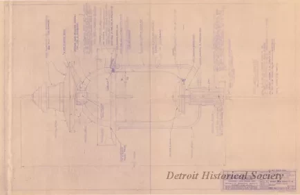 Blueprint - Fort Wayne Luminaire,
Fort Wayne Historical Museum,
Detroit, Michigan