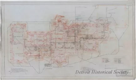 Drawing, Architectural - Residence of Roy Chapin, Esq., Grosse Pointe Farms, Michigan,
Record Map of Mechanical Equipment
