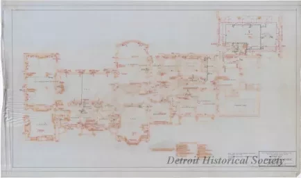 Drawing, Architectural - Residence of Roy Chapin, Esq., Grosse Pointe Farms, Michigan,
Record Map of Mechanical Equipment
