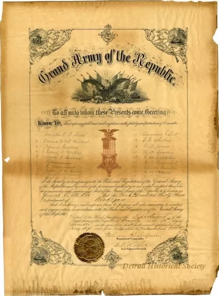 Charter - Grand Army of the Republic