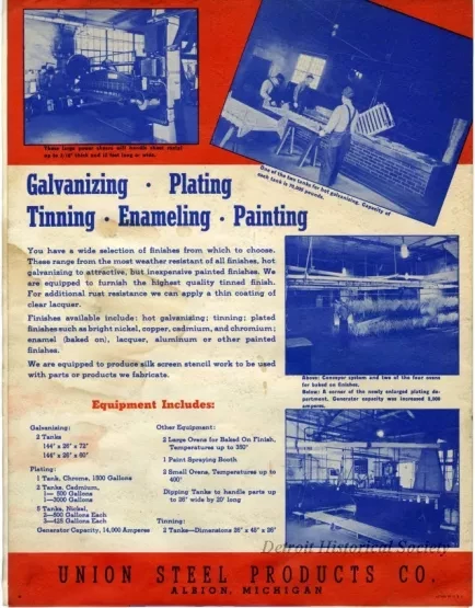 Brochure - Speed and Steel for National Defense