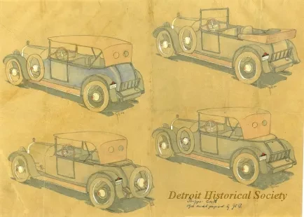 Drawing - Scripps-Booth 1916 model proposed by JSB