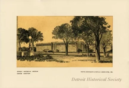 Drawing, Architectural - Detroit Historical Museum Kresge Addition