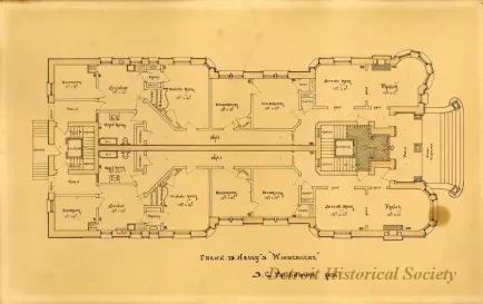 Drawing, Architectural - Frank D. Hovey's "Windermere"