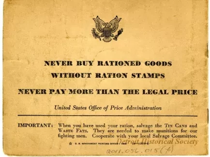 Book, Ration - War Ration Book Four