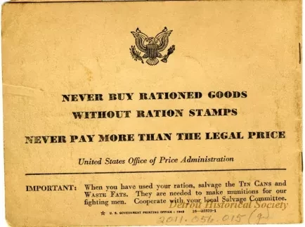 Book, Ration - War Ration Book Four