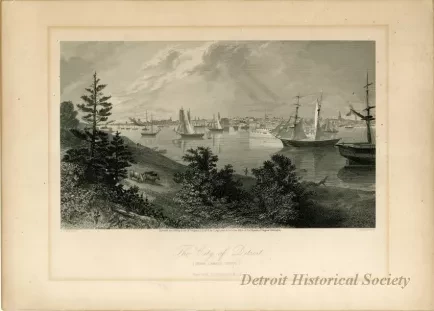 Print - The City of Detroit. (From Canada Shore.)