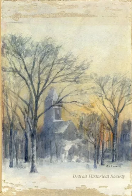 Painting - A Cold Day in Grand Circus Park