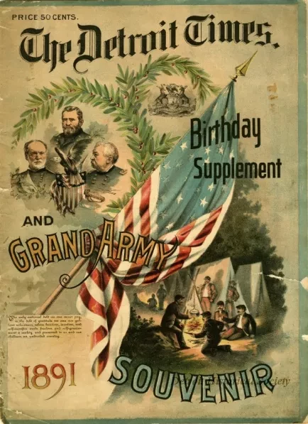 Supplement, Newspaper - Detroit Times Birthday Supplement and Grand Army Souvenir