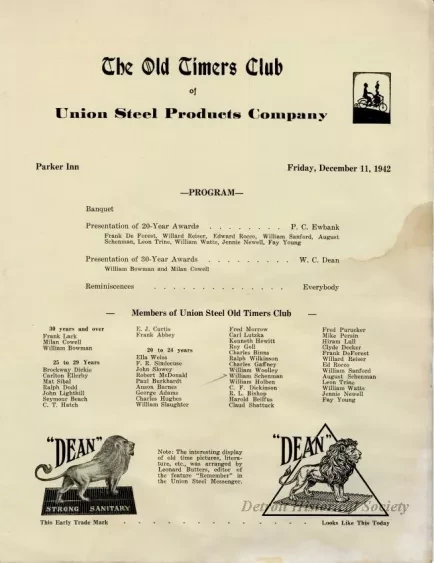 Brochure - Speed and Steel for National Defense