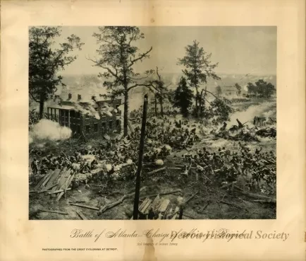 Print, Photographic - Battle of Atlanta Charge of Mersey's Brigade