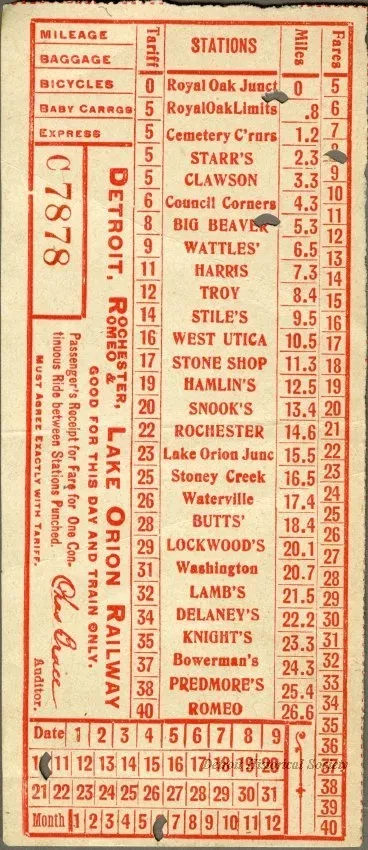 Ticket, Transportation