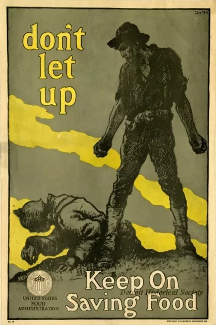 Poster - don't let up  Keep On Saving Food